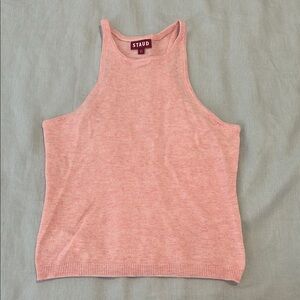 Staud Pink Sleeveless Top